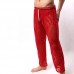 Sexy Hollow Mesh Breathable Perspective Home Sleepwear Pajamas Pants for Men