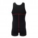 Mens Contrast Color Home Fashion Vest Sexy Casual Cotton Jumpsuits Sleepwear