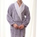 Men Thick Warm Robes Bathrobe Comfort Autumn Winter Pajamas Home Sleepwear