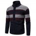 Mens Winter Knitted Cardigan Stand Collar Coat Sweater Knitwear Thick Jacket Cardigan Outwear