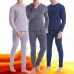 Mens Thermal Pajama Set Underwear Velvet Thick Warm Long Johns Sleepwear Set