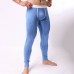 Mens Thermal Tights Elastic U Convex Pouch Sleepwear Fitness Long Johns