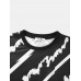 Men Brush Pattern Round Neck Short Sleeve Soft Cool Casual T  Shirts