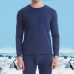 Mens Thermal Pajama Set Underwear Velvet Thick Warm Long Johns Sleepwear Set