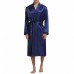 Mens Comfortable Mid Long Bathrobe Lightweight Sleepwear Loungewear